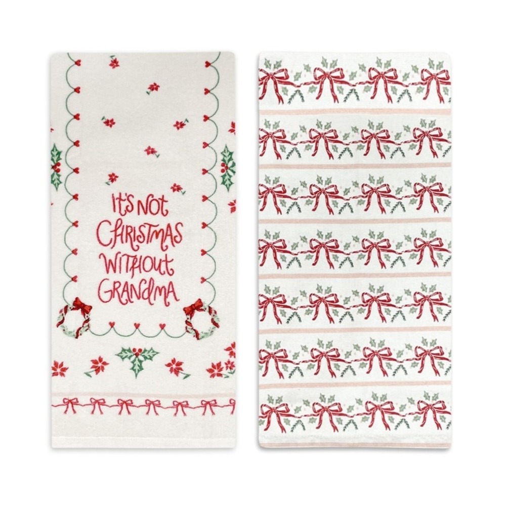 St Nicholas Square Its Not Christmas Without Grandma Kitchen Towels 2
